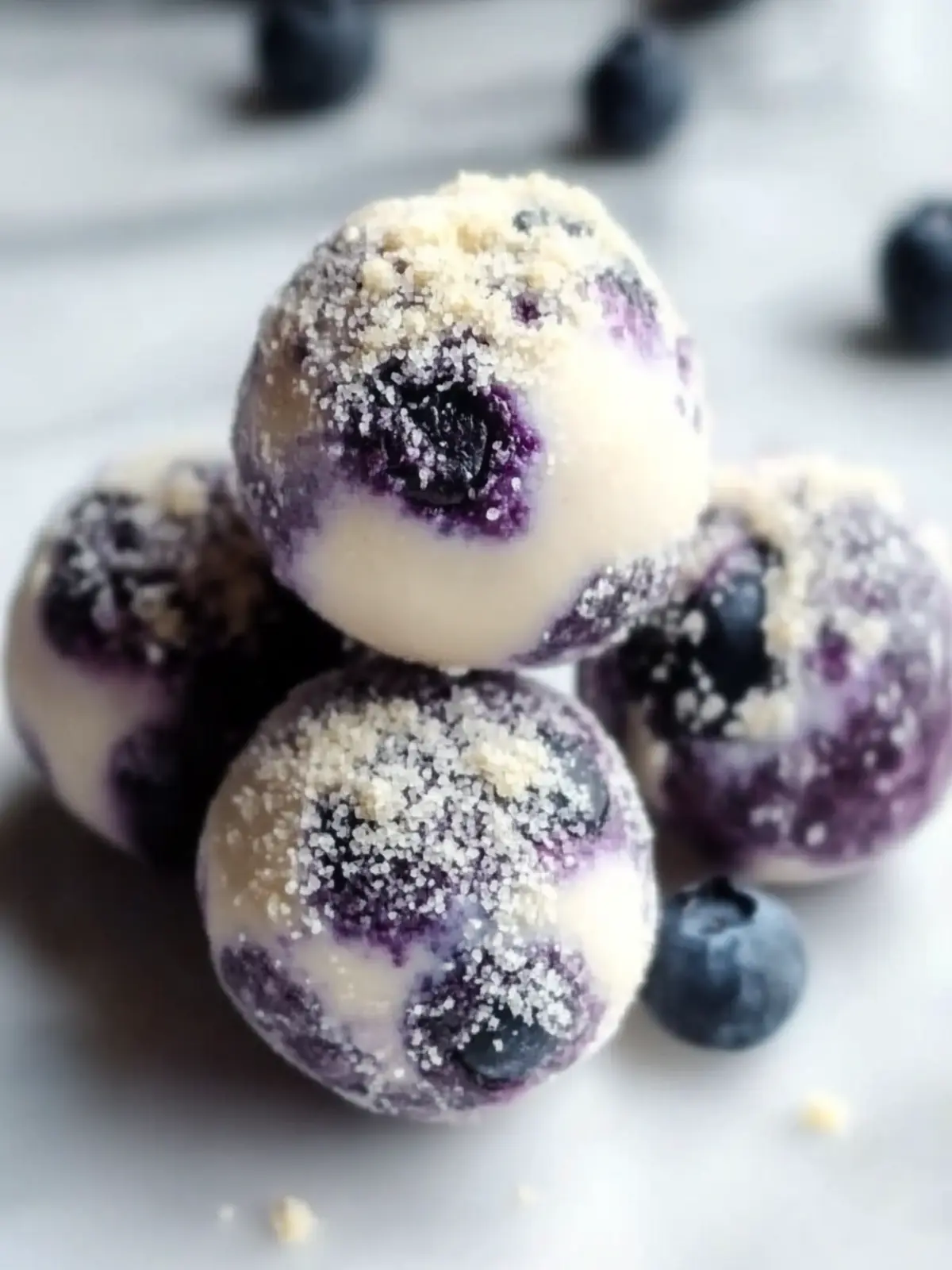 Blueberry Cheesecake Protein Bites for Guilt-Free Indulgence 4 Blueberry Cheesecake Protein Bites