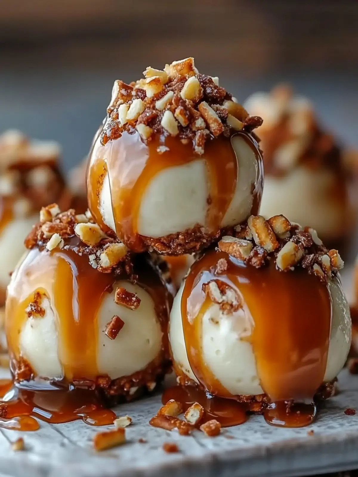 Salted Caramel Pretzel Cheesecake Balls You’ll Love to Indulge 3 Salted Caramel Pretzel Cheesecake Balls