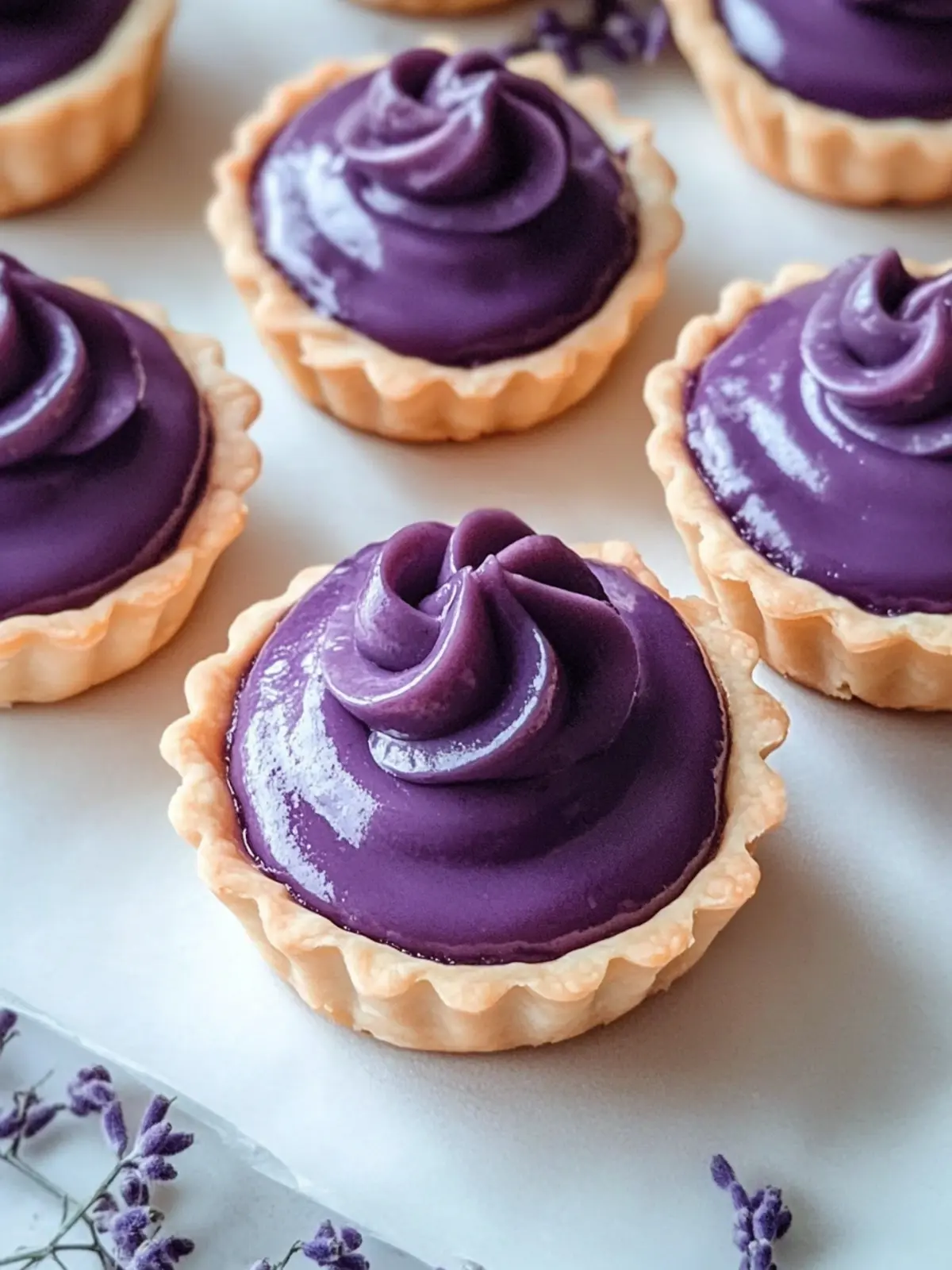 Irresistible Ube Tarts with Creamy Filling and Chocolate Bliss 4 Ube Tarts