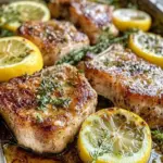 Sheet Pan Lemon Garlic Pork Chops for Effortless Flavor 4 Sheet Pan Lemon Garlic Pork Chops
