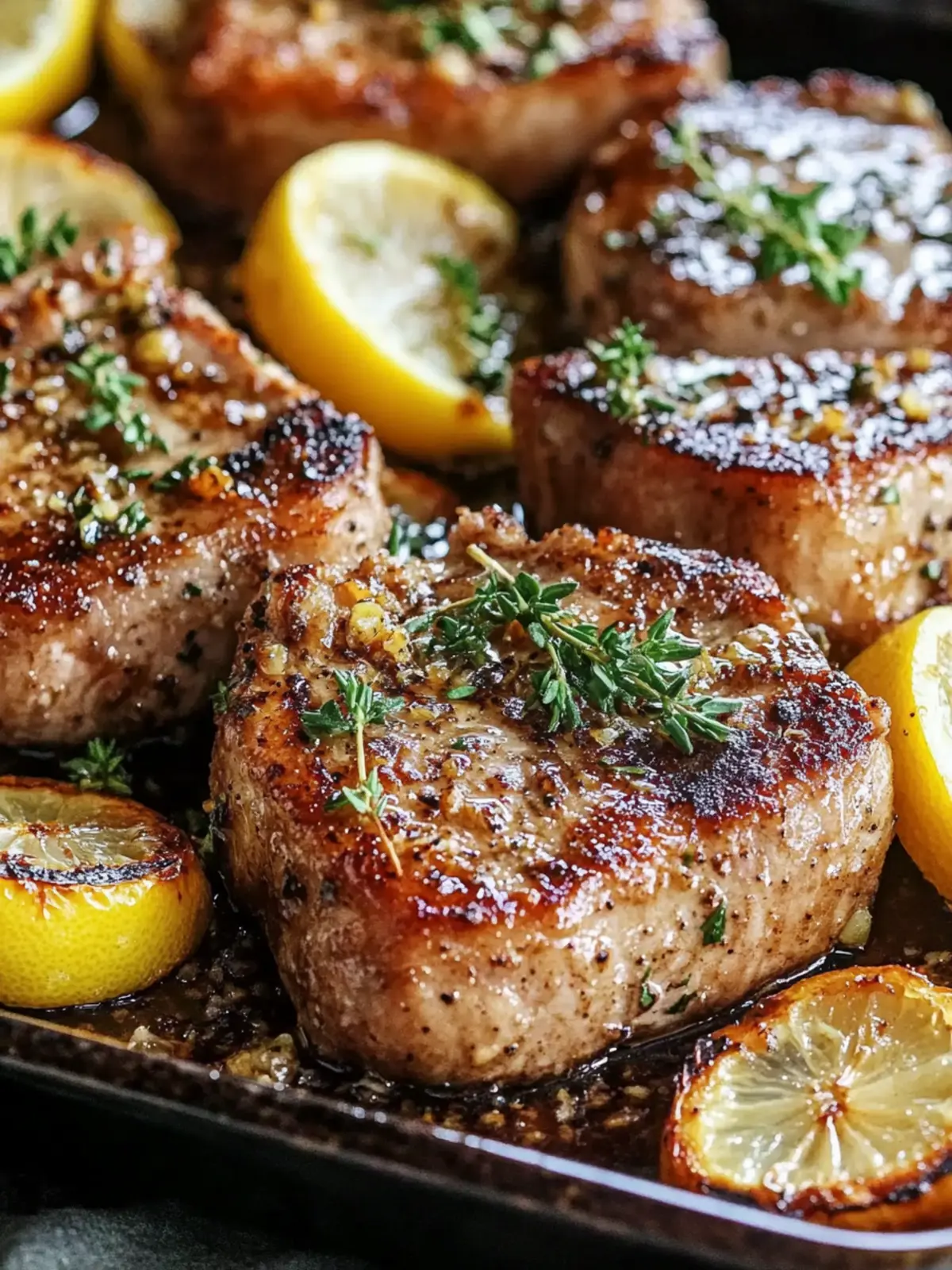 Sheet Pan Lemon Garlic Pork Chops for Effortless Flavor 3 Sheet Pan Lemon Garlic Pork Chops