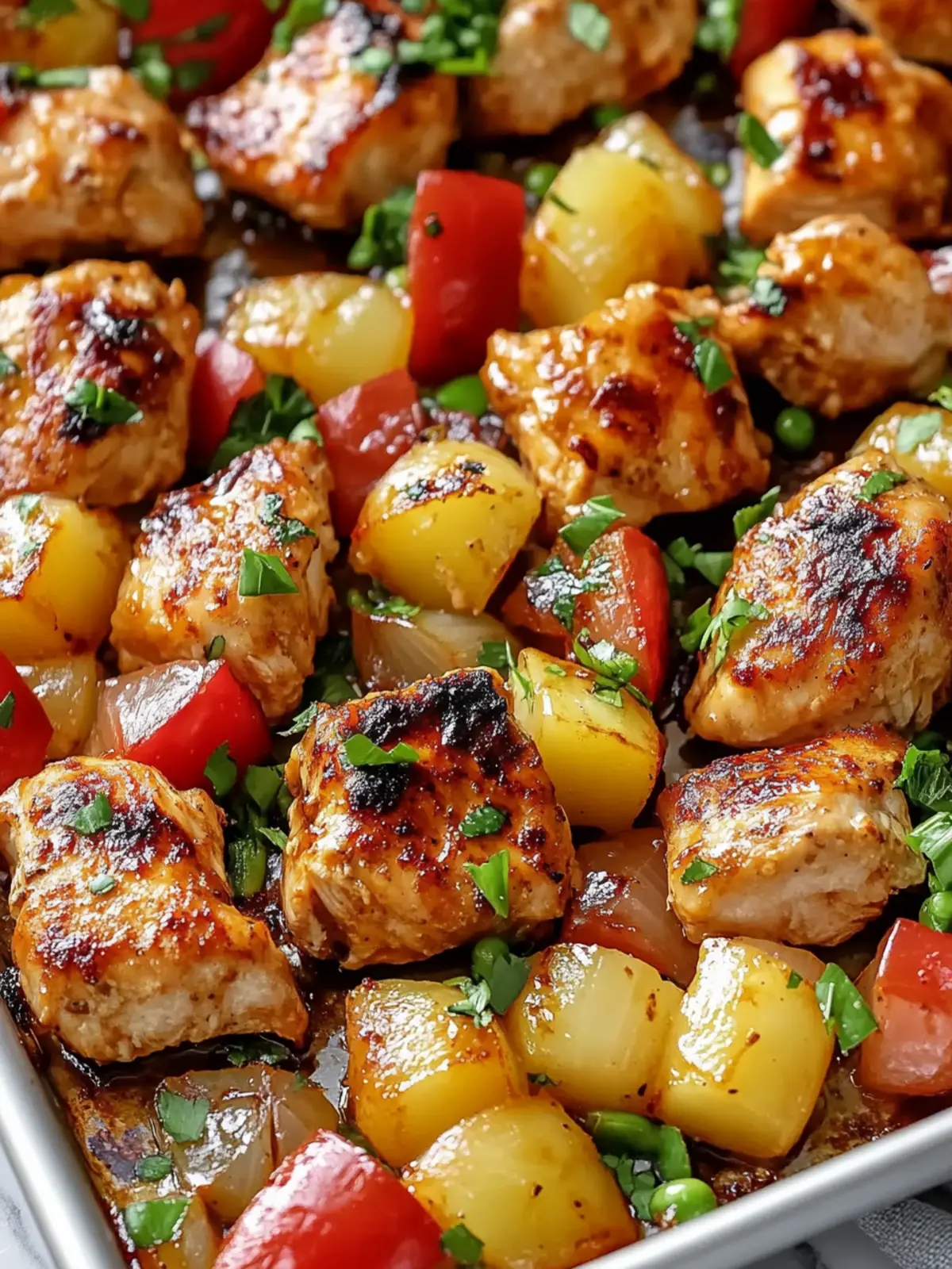 Delicious Hawaiian Chicken Sheet Pan Wonder for Easy Dinners 4 Delicious Hawaiian Chicken Sheet Pan Wonder