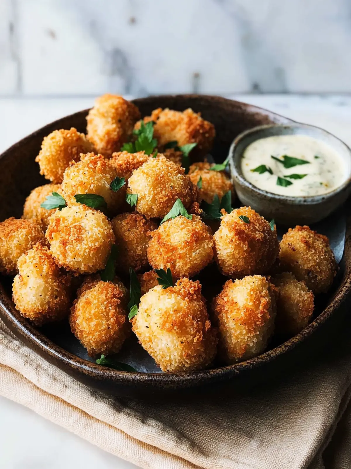 Crispy Breaded Garlic Mushrooms: Guilt-Free Snack Magic 4 Crispy Breaded Garlic Mushrooms