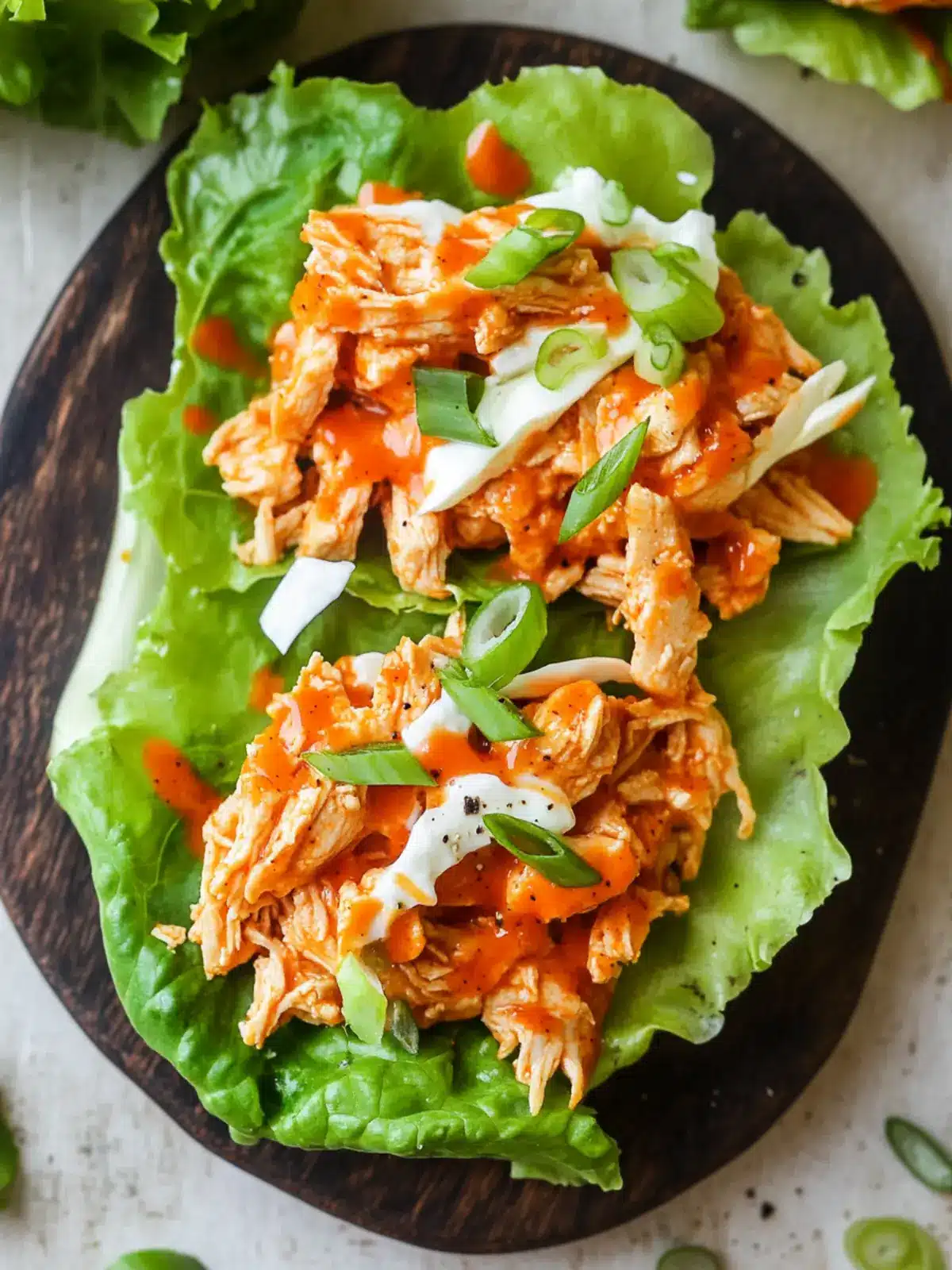 Buffalo Chicken Lettuce Wraps for a Guilt-Free Feast 3 Buffalo Chicken Lettuce Wraps
