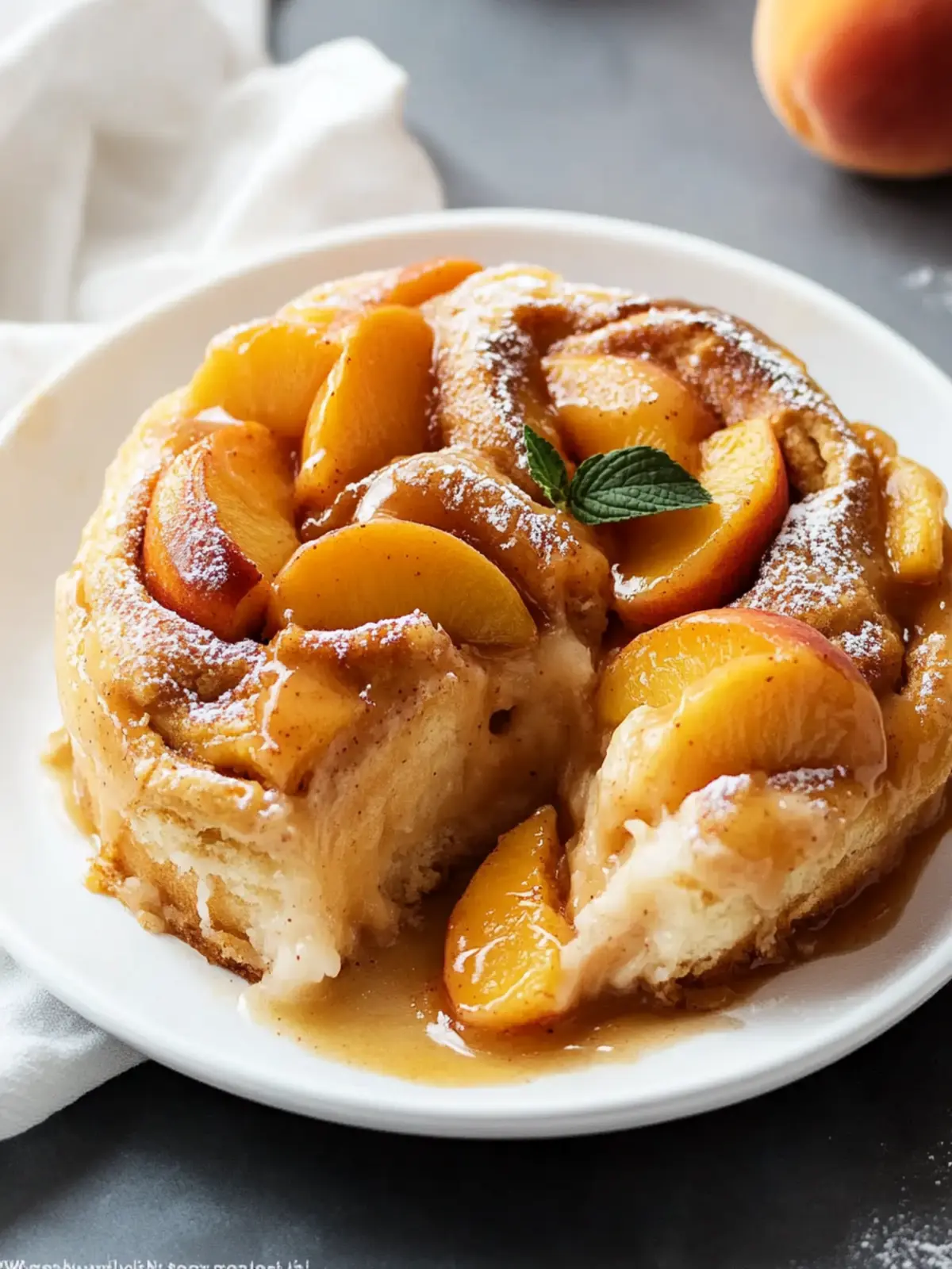 Easy Cinnamon Roll Peach Cobbler That'll Wow Your Guests 2 Cinnamon Roll Peach Cobbler