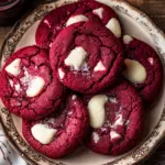 Deliciously Chewy Red Velvet Cookies with White Chocolate 12 Red Velvet Cookies
