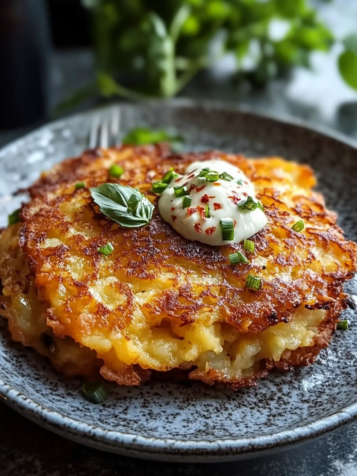 Crispy Smashed Hash Browns with Garlic Herb Butter Bliss 2 Smashed Hash Browns