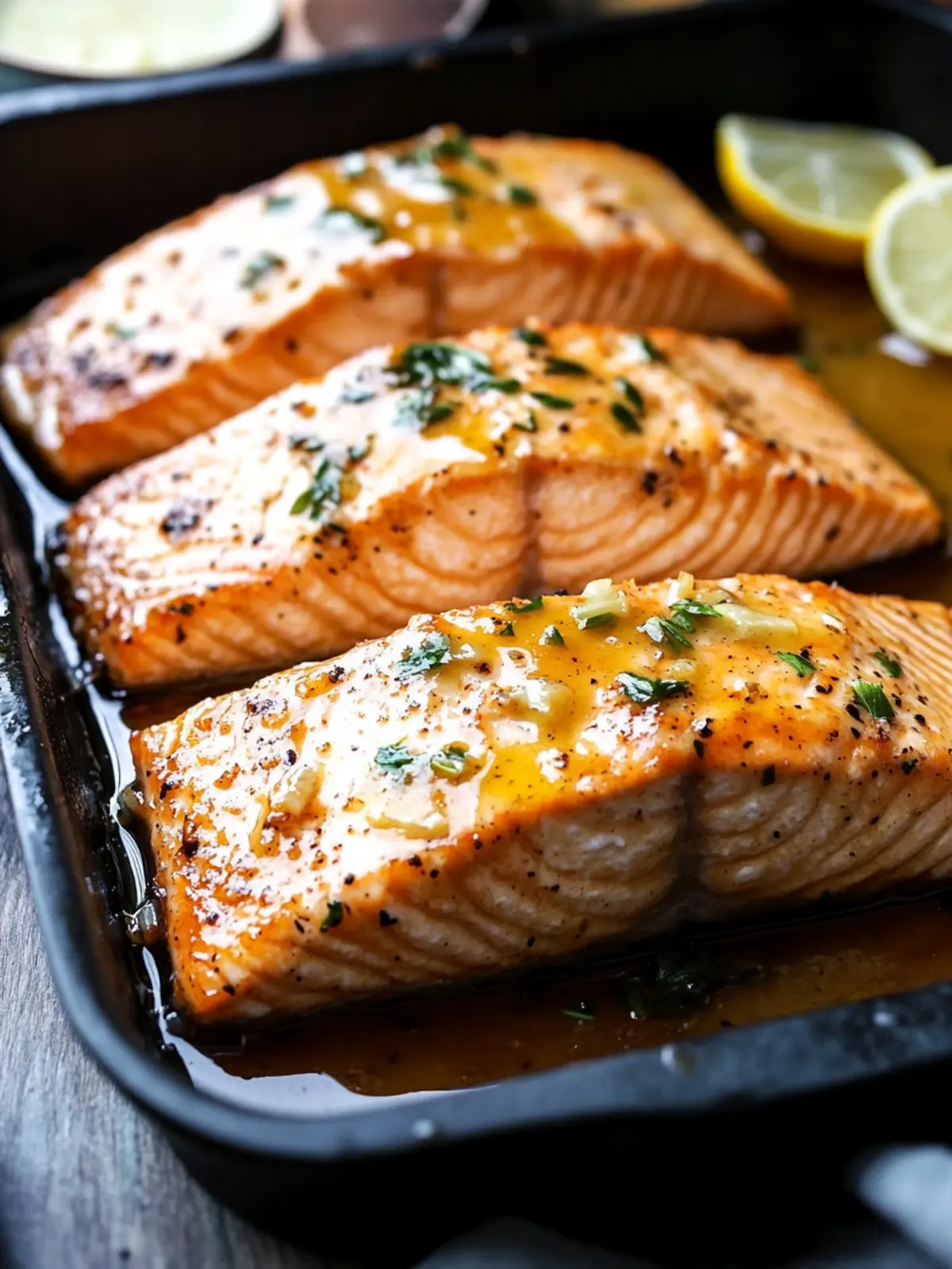 Savor Easy Honey Garlic Butter Baked Salmon in 25 Minutes 2 Easy Honey Garlic Butter Baked Salmon