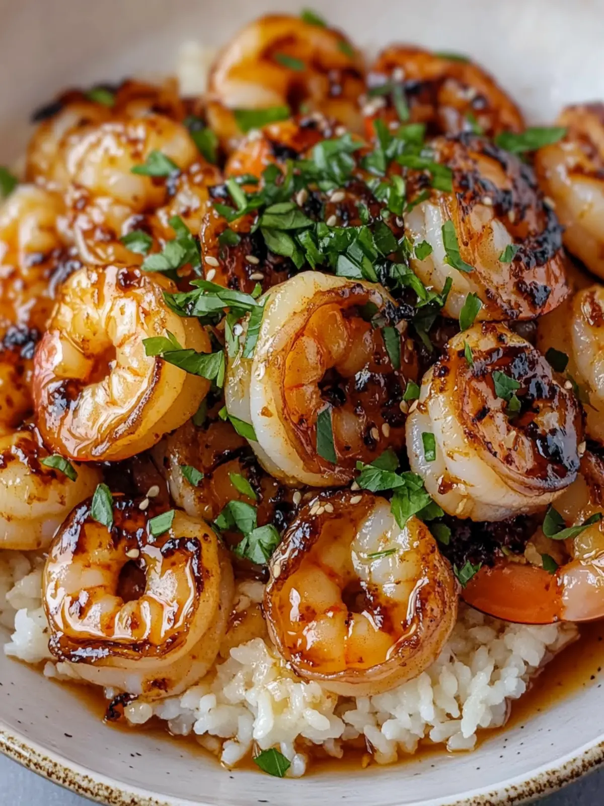 Savory Honey Garlic Shrimp with Charred Edges in 20 Minutes 5 Honey Garlic Shrimp with Glossy Sauce and Charred Edges