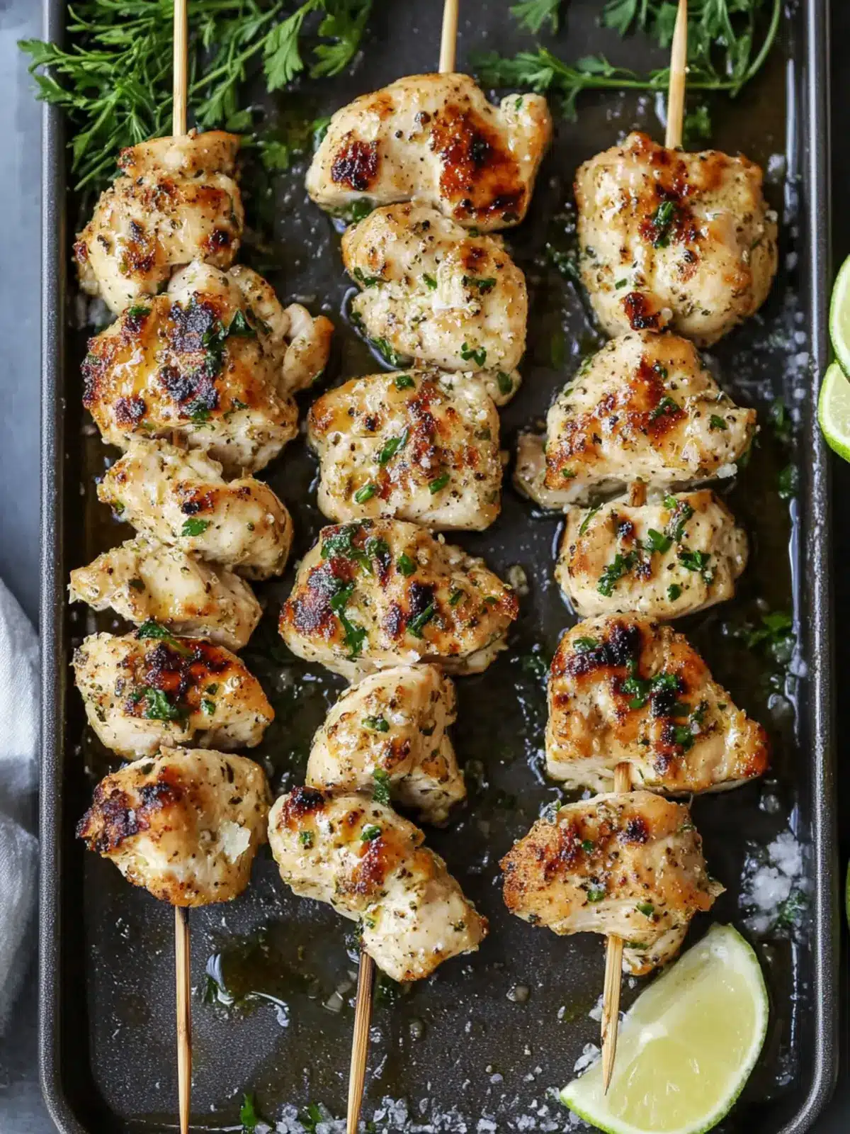 Garlic Parmesan Chicken Skewers for Perfect Summer Grilling 3 Garlic Parmesan Chicken Skewers