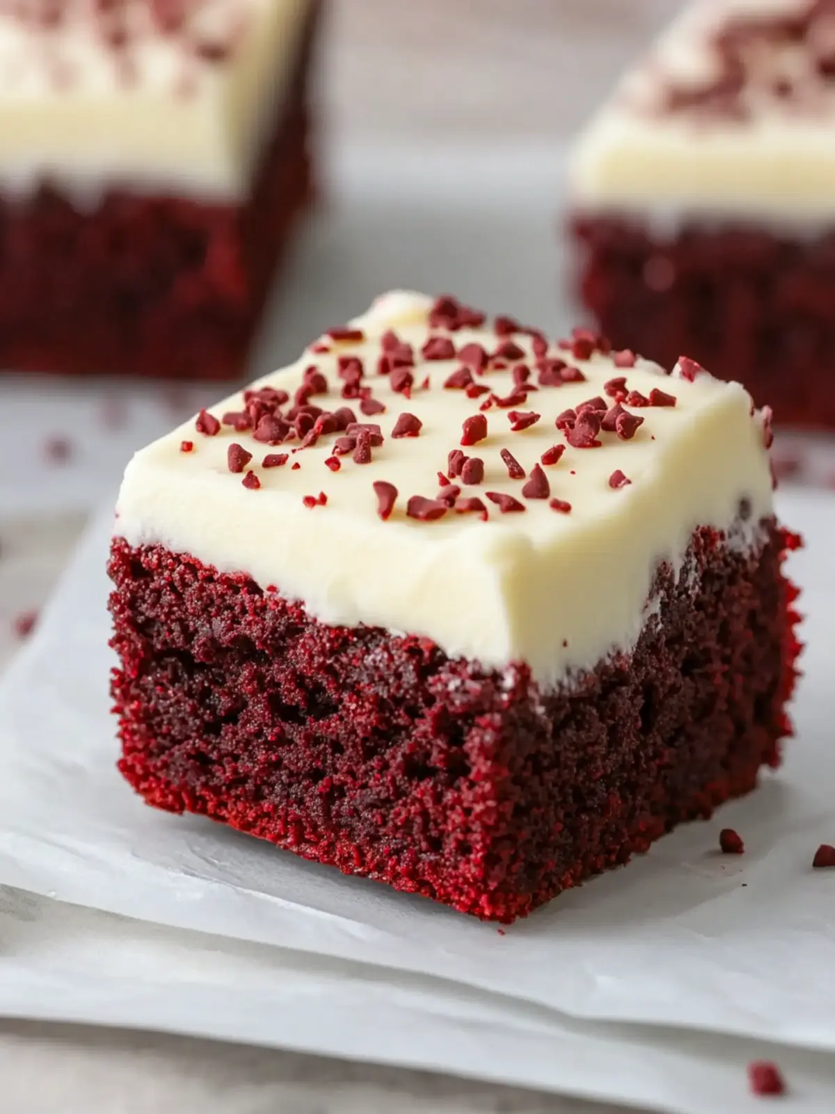 Ultimate Red Velvet Brownies with Cream Cheese Frosting Bliss 3 Red Velvet Brownies with Cream Cheese Frosting